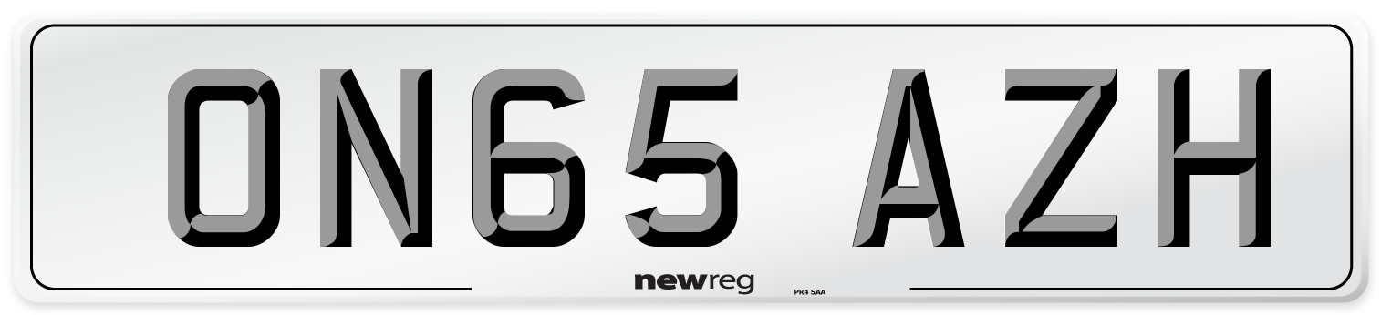 ON65 AZH Number Plate from New Reg